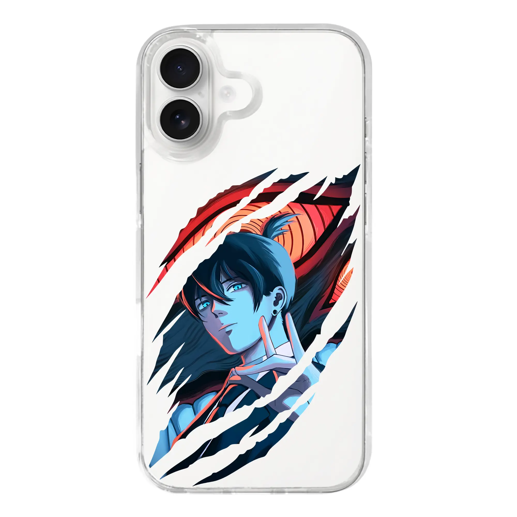 チェンソーマン グッズ,早川アキ - iPhone 17シリーズ 透明スマホケース – 薄型・耐衝撃・精密フィット保護カバー